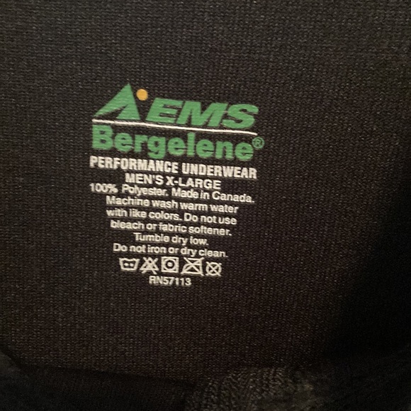 Men’s 3/4 Zip Eastern Mountain Sports Sweatshirt Size XL Black - Picture 5 of 6